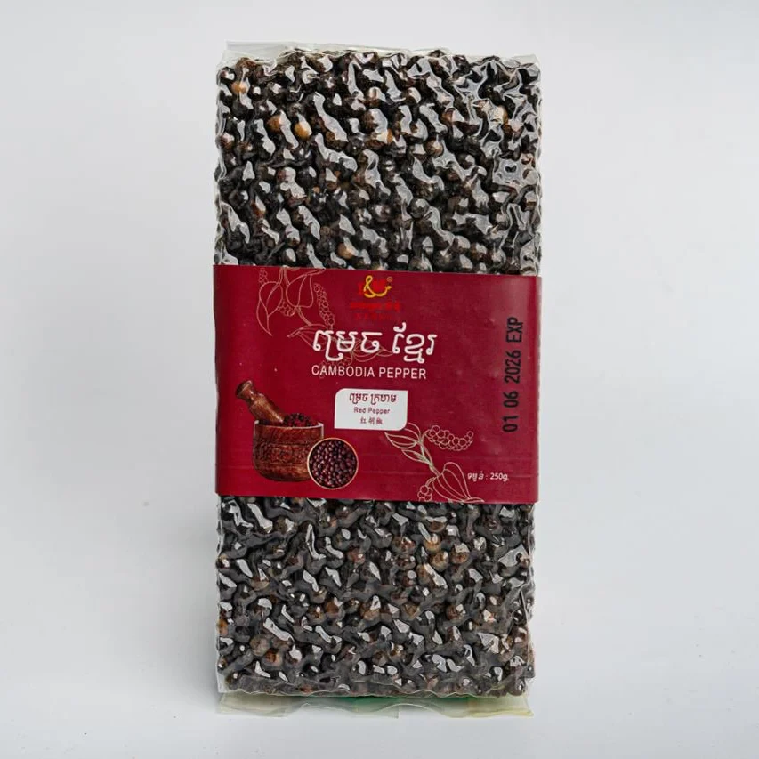 ម្រេចគ្រាប់ក្រហមបឺតខ្យល់ 250g